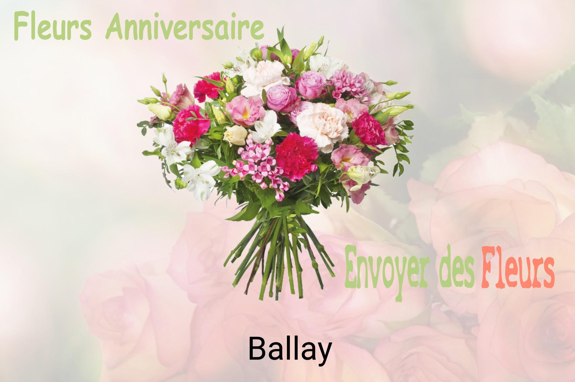 Bouquet de fleurs d’anniversaire livré à Ballay