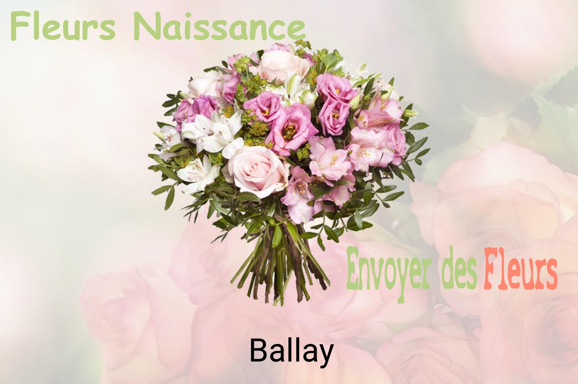 Bouquet de fleurs de naissance livré à Ballay
